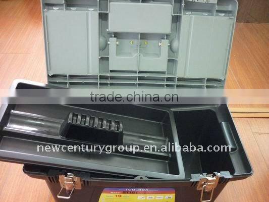 3pcs double deck plastic tool box