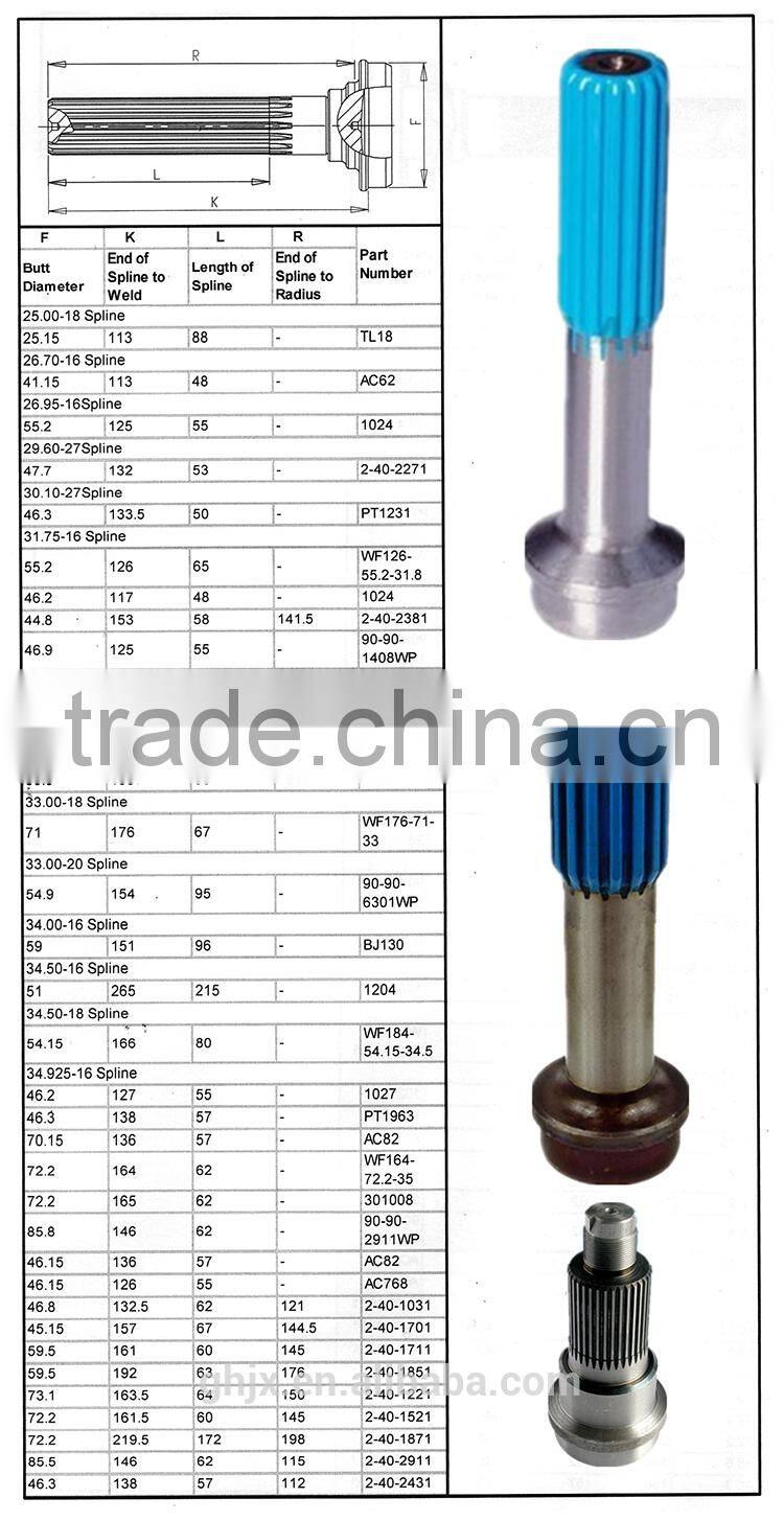 Transmission Shaft Parts/ Long Standard Forging Spline Shaft