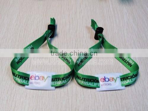 Reusable RFID Fabric Wristbands with RFID transponder rfid fabric