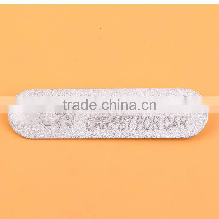 Low MOQ cheap factory price aluminum logo custom shape metal tag