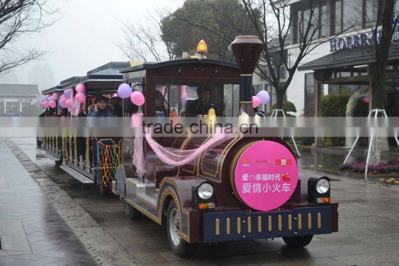 Diesel Power Amusement Park Trackless Train