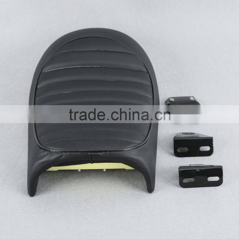 Universal Black Hump Vintage Cafe Racer Motorcycle Seat Saddle Cover For Honda