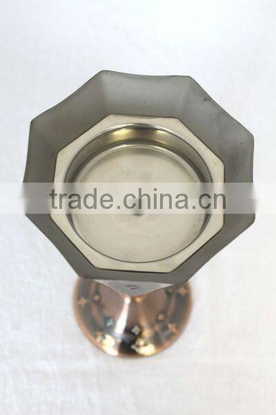 Metal craft antique metal candleholder