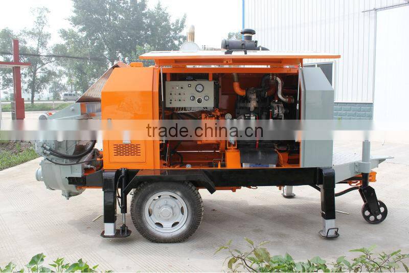 Multi-use 15m3/h plunger type concrete conveying pump China supplier