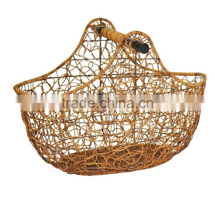 S.D Grocery Fashionable Rattan Hand Basket Gift Baskets