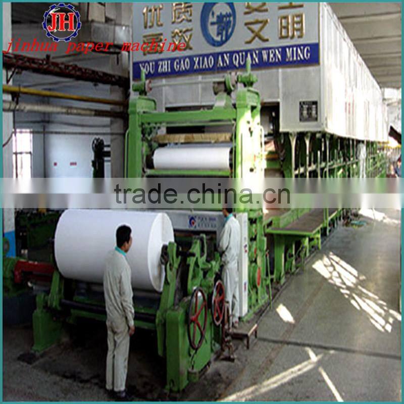 1575mm 15T/D Printing Paper Making Machine, Waste Paper Recycling Equipment
