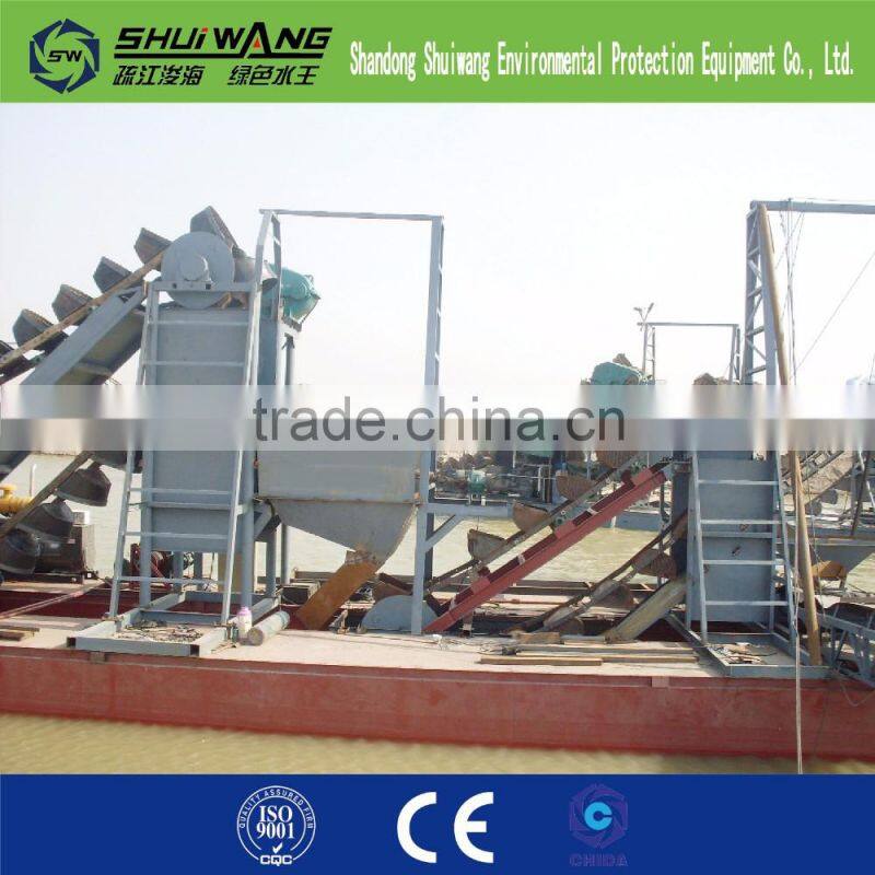 chain bucket sand/alluvial mining dredger sea sand dredger