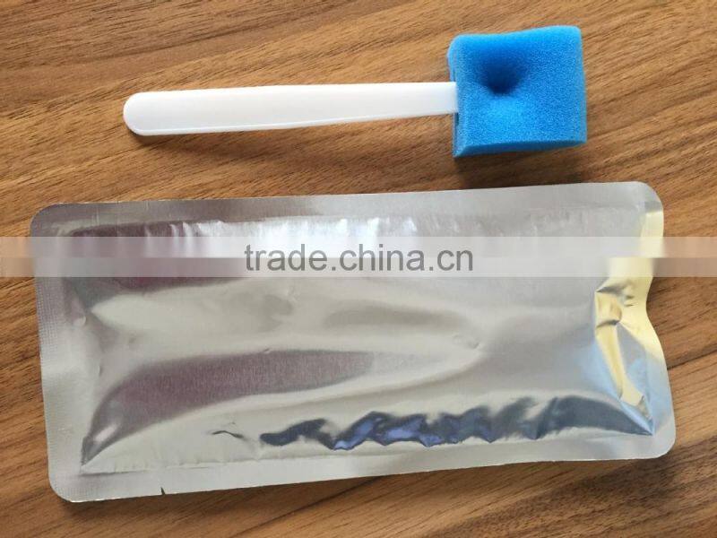 Factory directly sell latex free iodine volts sponge, skin disinfectant body cleaning before surgical sponge