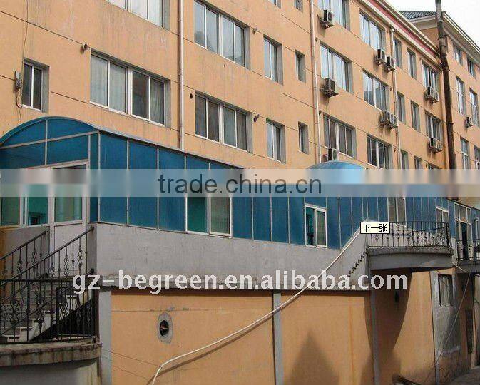 High quality multi colors twin wall polycarbonate hollow sheet for sale