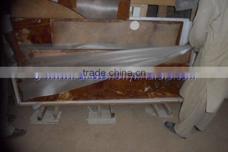 DECORATIVE MULTI RED ONYX COUNTERTOPS