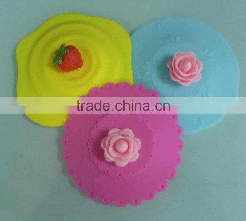 Hot Selling silicone cup lid,shaped cup lid. Cup cover, Silcione cup lids