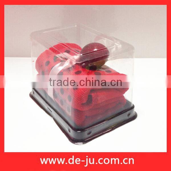 Towel Towels Cherry Cake Shape Wedding Gift Pink Fashion Promotion Gift