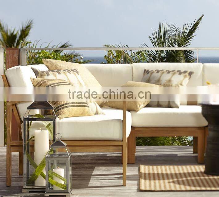 2016 Outdoor furniture pictures teak wood sofa set furniture in China