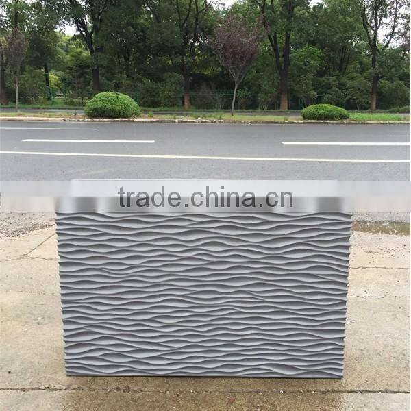 FO-366 Modern style rectangle fiberglass flower pot