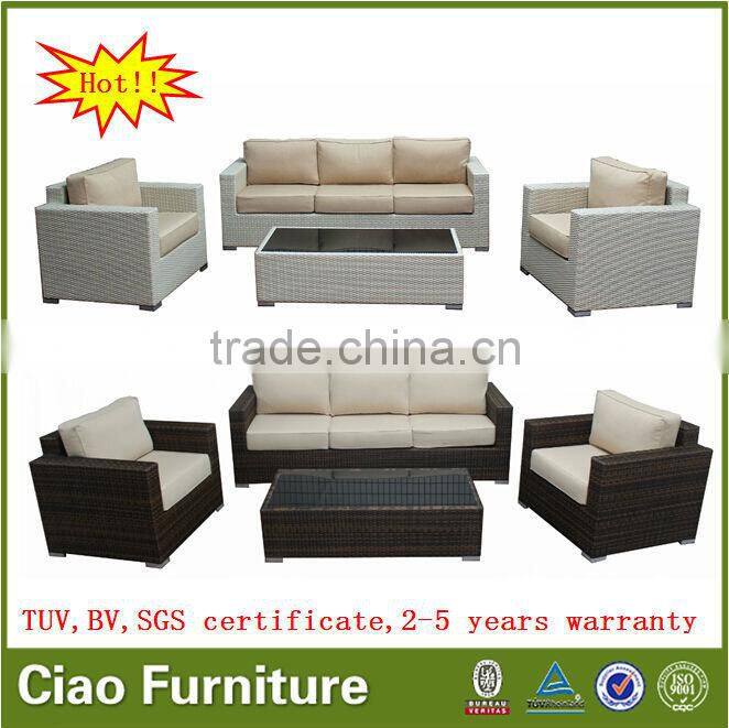 unique sectional sofa furniture plastic rattan outdoor furniture