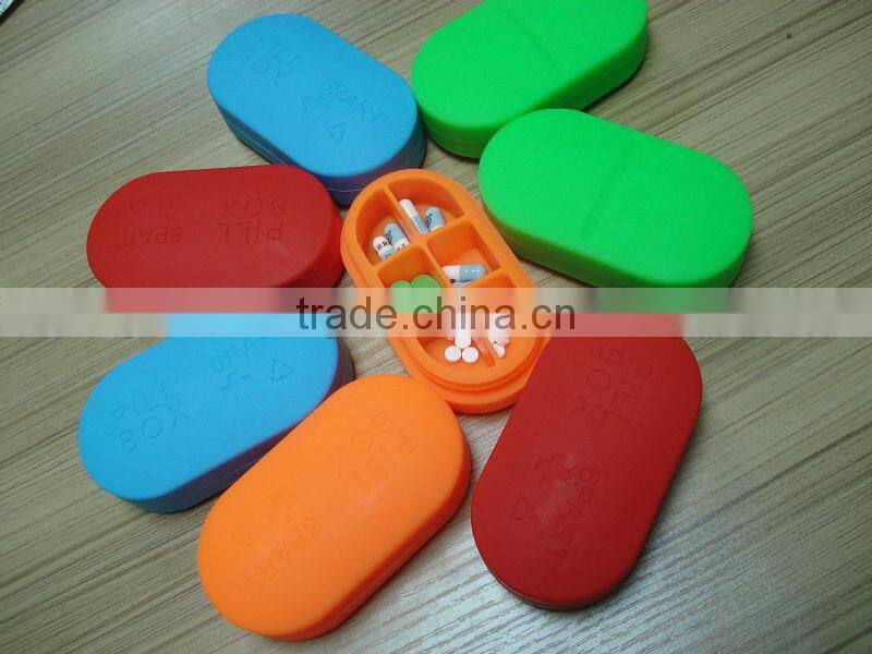 Eco-friendly silicone pill box