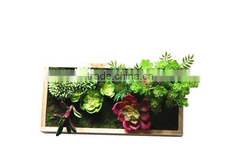 Home garden decorative Artificial Green Plant Wall Hanging photo socket Frames ZWQK06 104