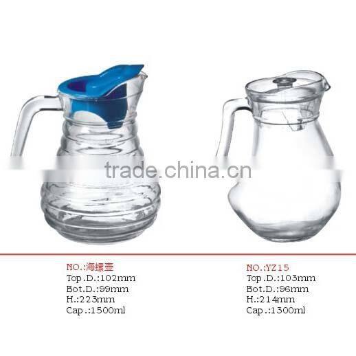 Hotel or home glass ice bucket