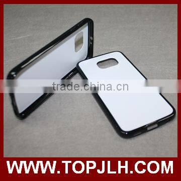 White PC case with TPU Edge uv printing phone case for iphone 6