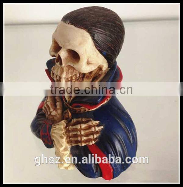 Custom collectible World War Two soldier skull bust model china manufacturer