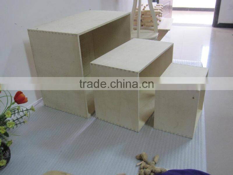 Unfinished Wood Box Without Lid Best Selling wood art craft