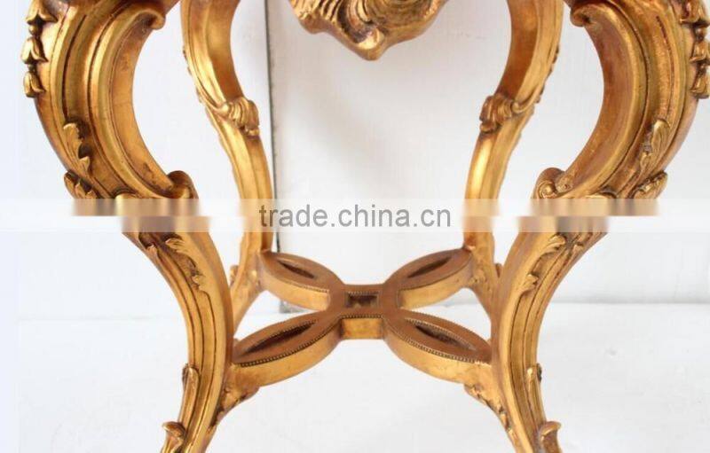 Baroque style round table with Marble top