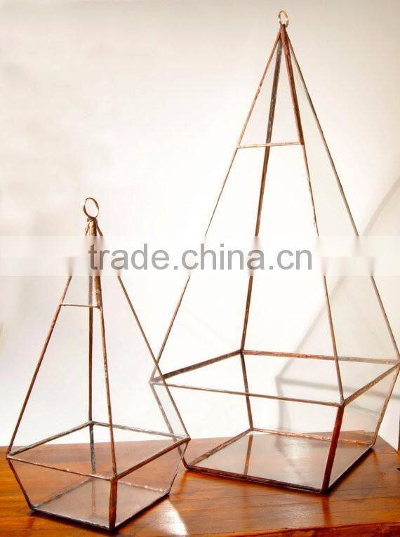 Candle Holder by Geodesium Teardrop Hanging Terrarium