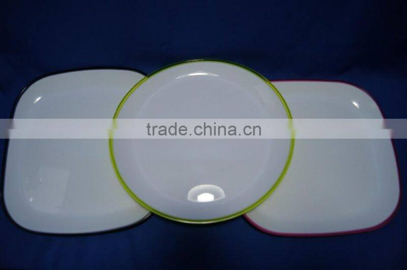 2017 China supplier hot sale round plastic tableware plate