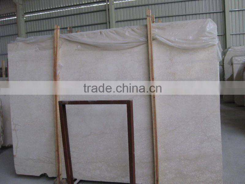 High quality Cream Marfil marble floor tiles and slabs