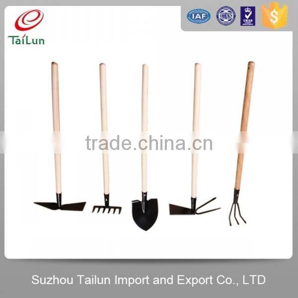 5 in 1 china garden tool set with wooden handle