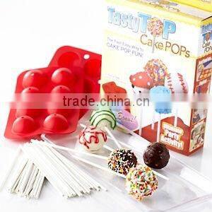 Hot Sale Non-stick Tasty Top Cake Pops Silicone Lollipop Mould