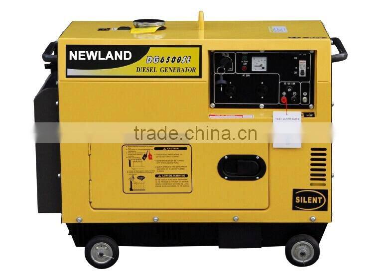 220V50hz electric start 100% copper 188FA diesel engine diesel generator for sale
