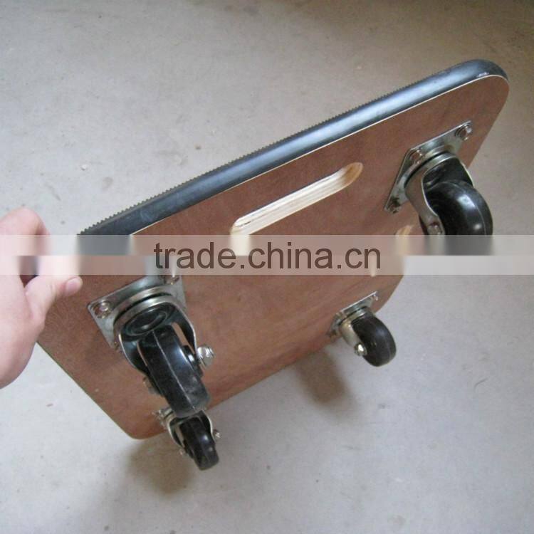 Four Caster Wheel Wood Cheap Platform Tool Carts