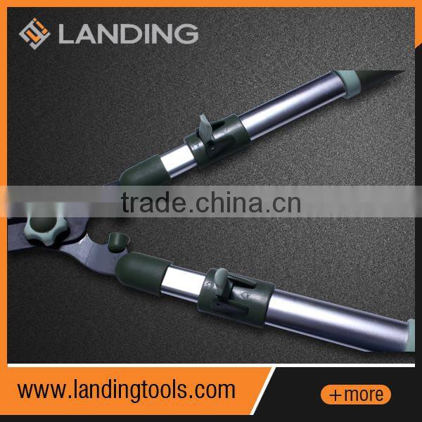 633301 650-830mm long telescopic oval Al alloy handle PP and TPR grip long handled pruning shear