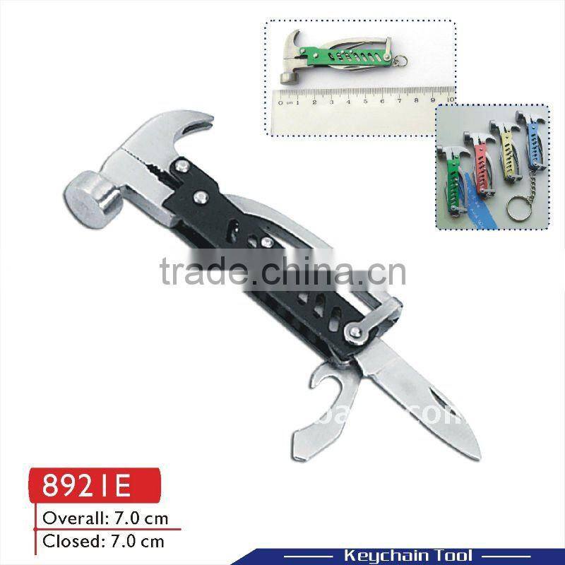 Promotion hardware mini multi function pocket hand tool hammers with axe 8921E