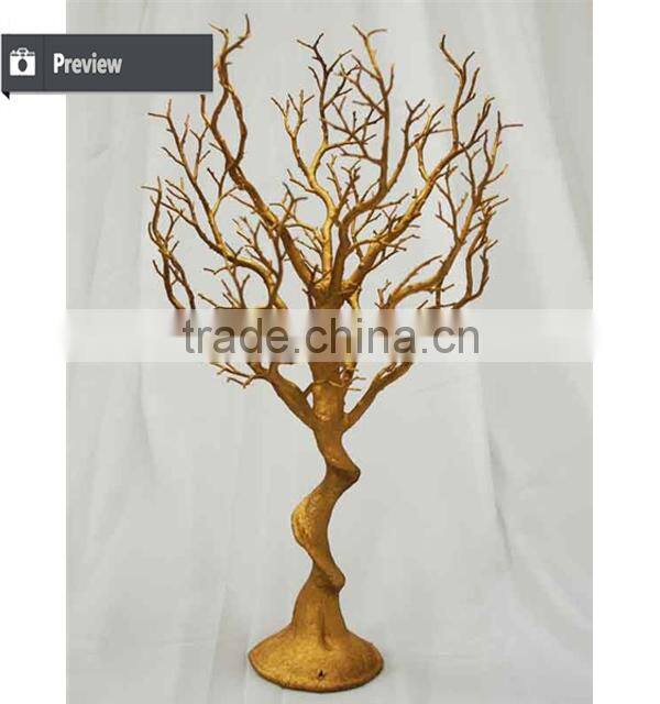 Golden tree christmas tree for wedding decoration dry tree branch for jewelry hanging