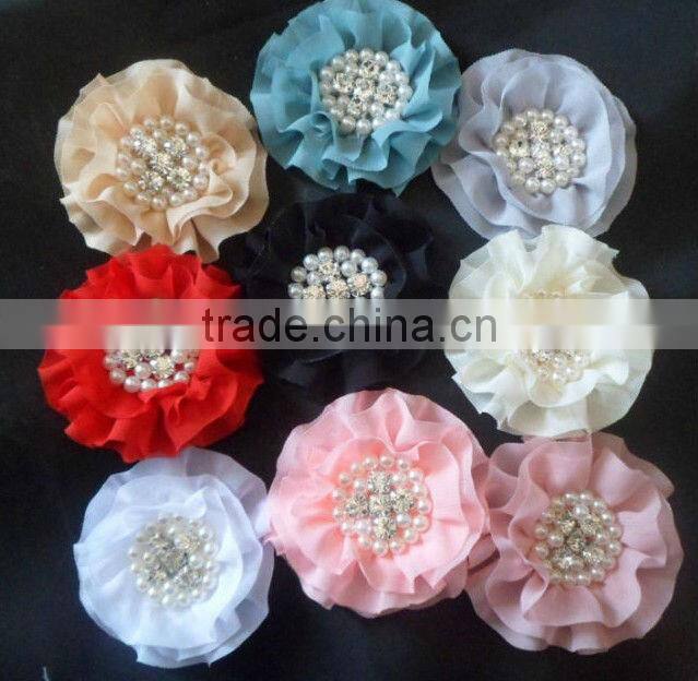 CF0452 2913 High quality wholesale girl bead flower applique for clothing