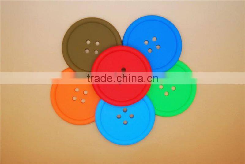 Hot selling custom round shaped cup silicone coaster for sale