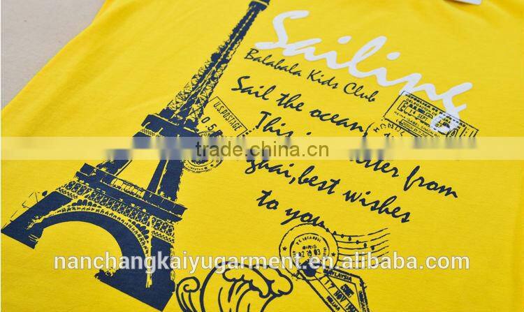 Boy kids printed 100%cotton T shirt