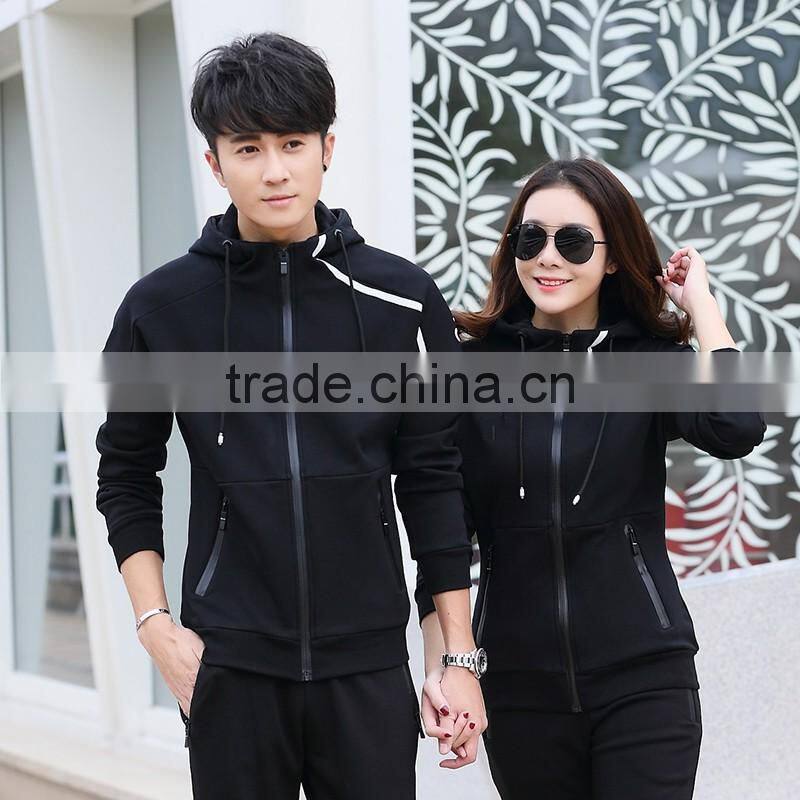 Hot sale Couples sports suit/custom tracksuit for men and women