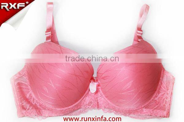 New style pink export bra/ women push up bra wholesale