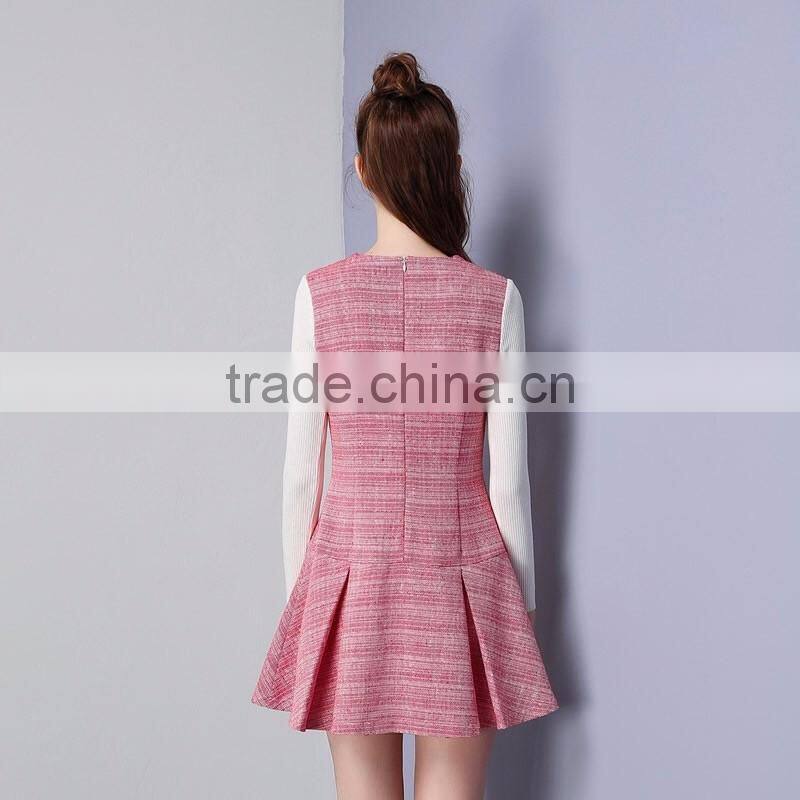 Latest Fashion Maxnegio Long Sleeve Dress Autumn/Winter Elegant Casual Dress Designs 2017 For Women