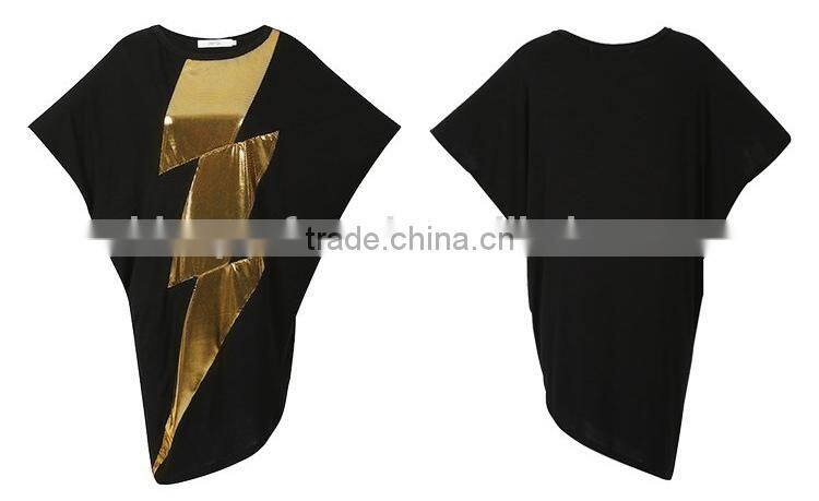 Loose top fit bottom fashion golden elegant sequins party dresses