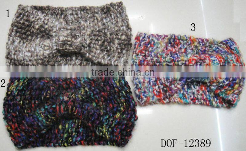 Fashion lady new Hot knitted bow headband for winter
