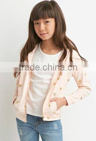 2017 Fashion Custom Printed Girls Hooded Hoodies Wholesale China Supplier