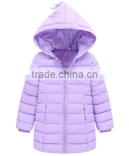 Factory direct supply oem high quality customize gilrs winterproof padded jacket,kids quilted jackets