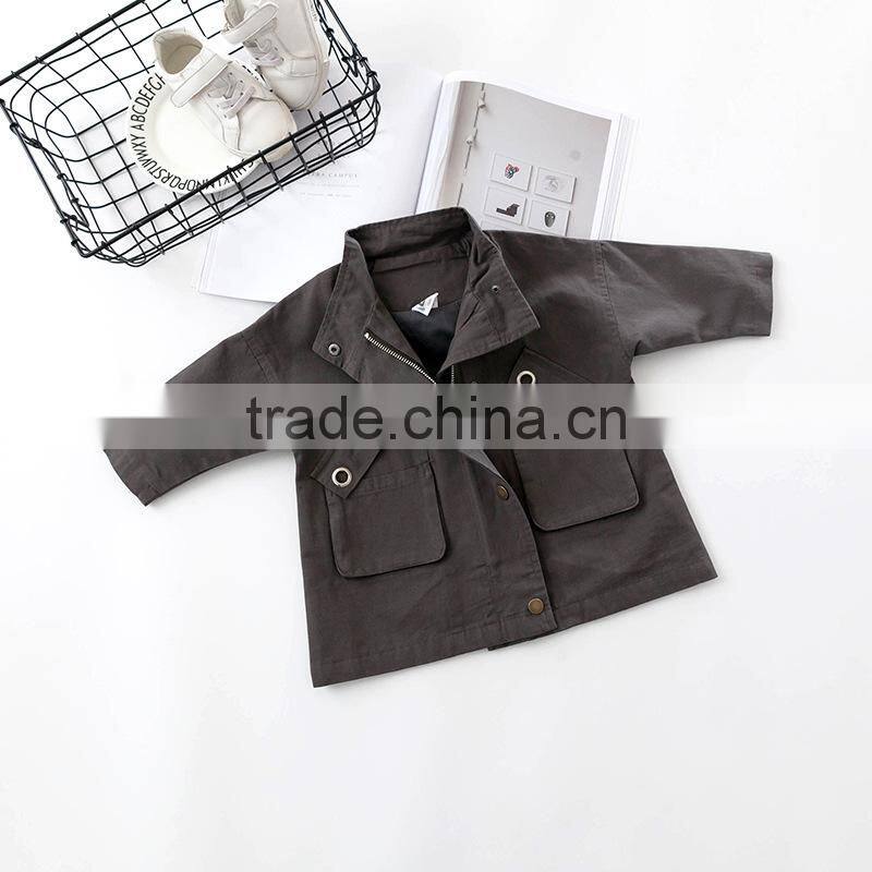 S17631A wholesale autumn children boys fashion windbreaker coat