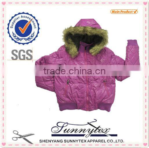 Sunnytex 2014 Winter Padded Quilted Bomber Jacket For Girls