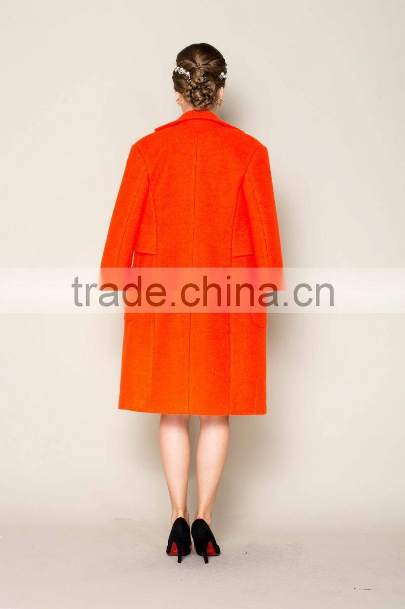 OEM designed 2015 latest collection winter korean womens trench coat fashion 2015