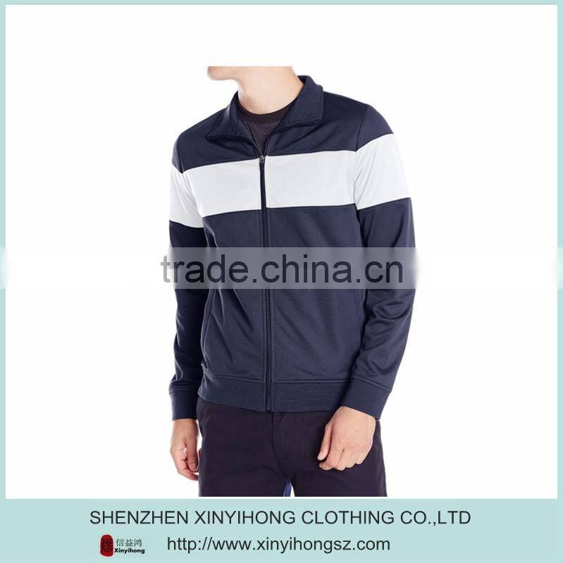 custom zip up hoodirs anti-pilling two tone hoodies for men